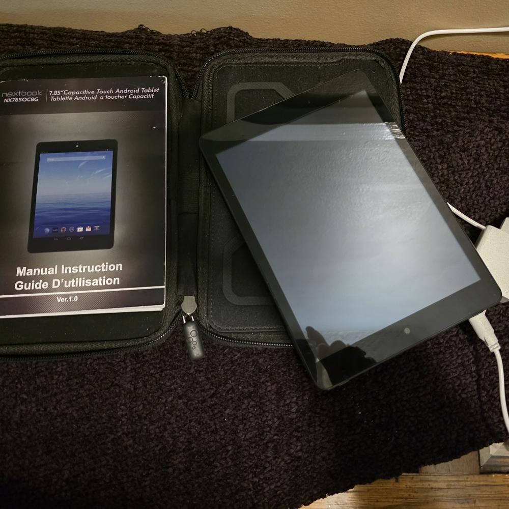 Black Tablet with Accessories